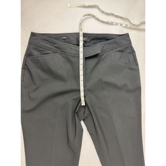 Talbots Heritage Dress Pants Black Wide Leg Career Preppy Office Plus Size 16W - Picture 4 of 10